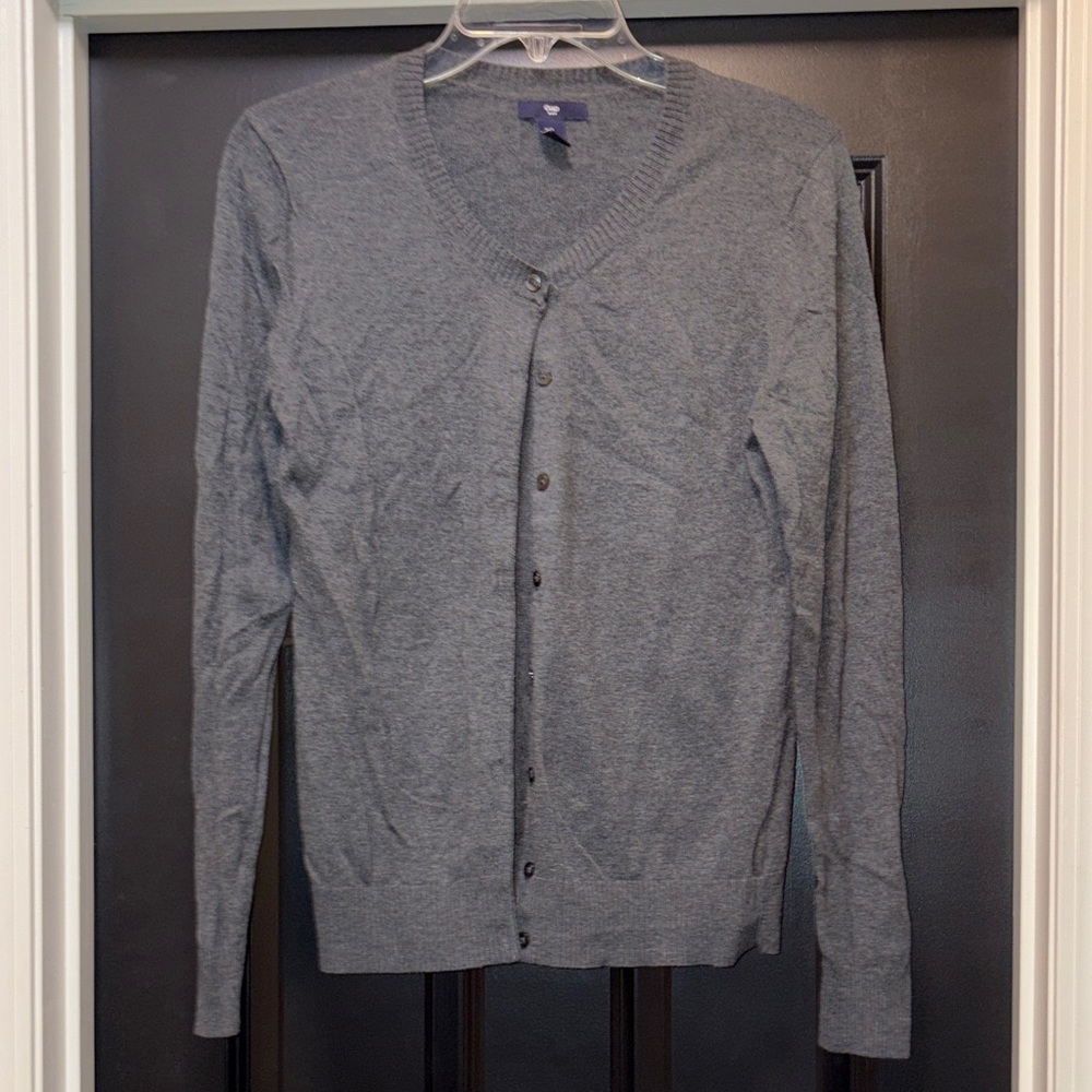 Women’s Gray Cardigan Sweater